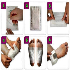 Kinoki Natural Detox Foot Patches – 10-Piece Cleansing Pack for Energy, Metabolism & Stress Relief