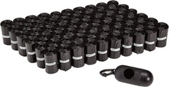 Basics Dog Poop Bags with Dispenser, 300 Count, Enhanced for Guaranteed Leakproof, Unscented, Includes Leash Clip