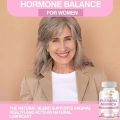 Pueraria Mirifica Breast Enhancement Supplement – Natural Estrogen Booster for Fuller, Firmer, Rounder Breasts – Hormonal Balance & Anti-Aging Support for Women