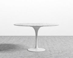 Tulip Table Round - Carrara