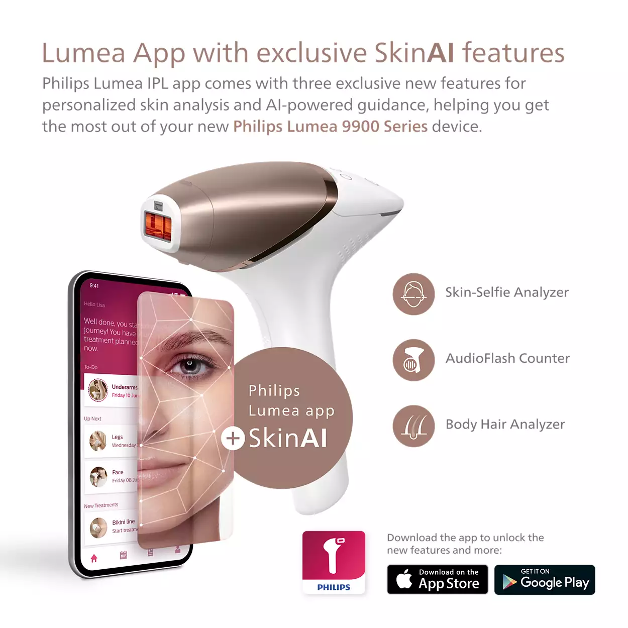 Advanced IPL Hair Removal for Body, Face, Bikini & Underarms