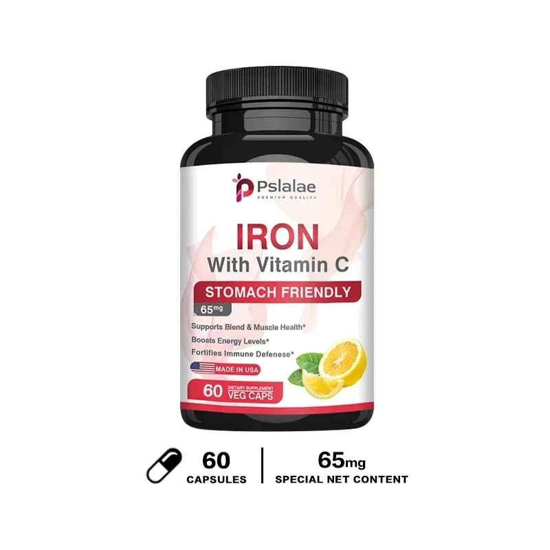 4-in-1 Calcium Supplement for Women & Men – Bone & Heart Health Support with Vitamin D3, K2 & Iron, Boosts Immunity & Energy