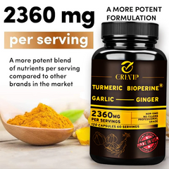 4-in-1 Calcium Supplement for Women and Men – Bone & Heart Health Complex with Vitamin D3, K2, Turmeric, Garlic & Ginger Root – Supports Immunity, Joints & Digestion