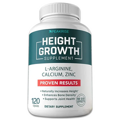 4-in-1 Calcium, Vitamin D3, K2 & Zinc Supplement – Bone & Heart Support Complex for Men, Women & Teens | Natural Height Booster & Bone Strength Enhancer
