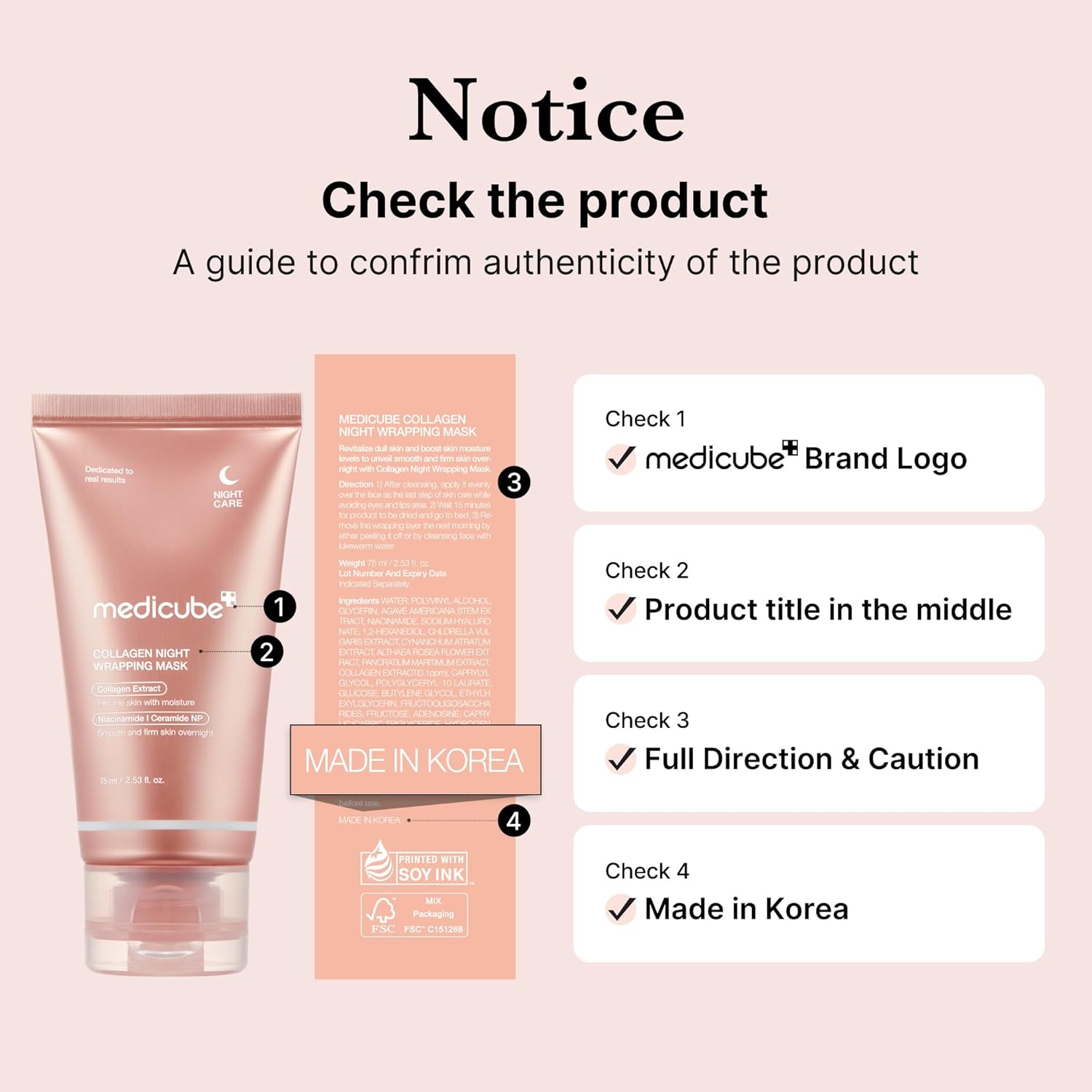 medicube Collagen Peel-Off Mask – Firming & Hydrating, 2.53 fl.oz