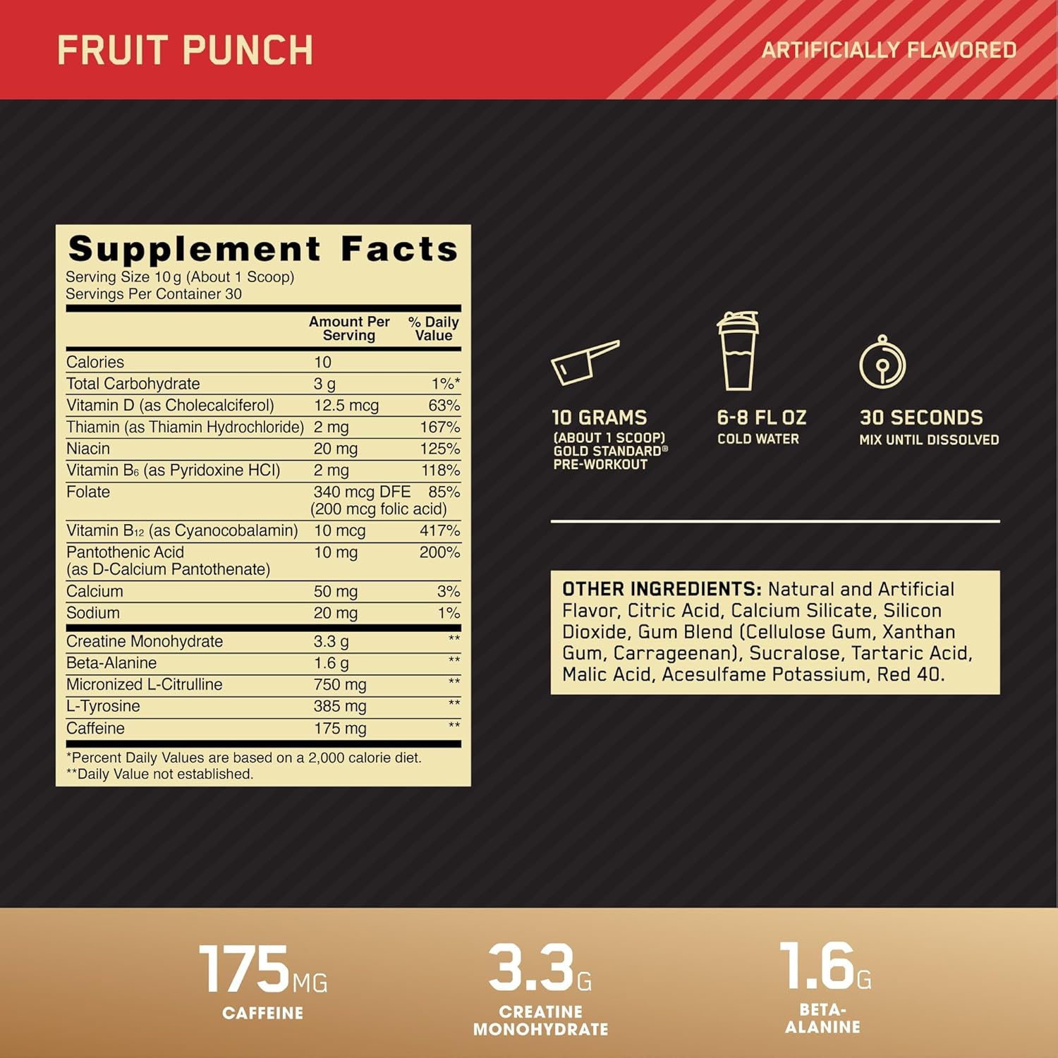 1 Gold Pre-Workout with Creatine