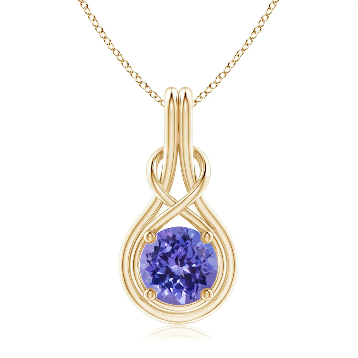 Solitaire Infinity Knot Pendant