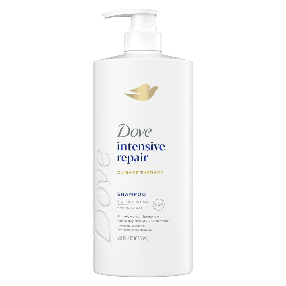 Dove Shampoo for Women Intensive Repair with Bio-Protein Care Technology and Amino Serum, 28 oz
