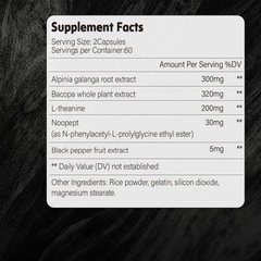 Neuroctane Brain Booster Supplement – Nootropic for Focus, Memory, Mental Clarity & Cognitive Support – Advanced Brain Health Formula for Men & Women
