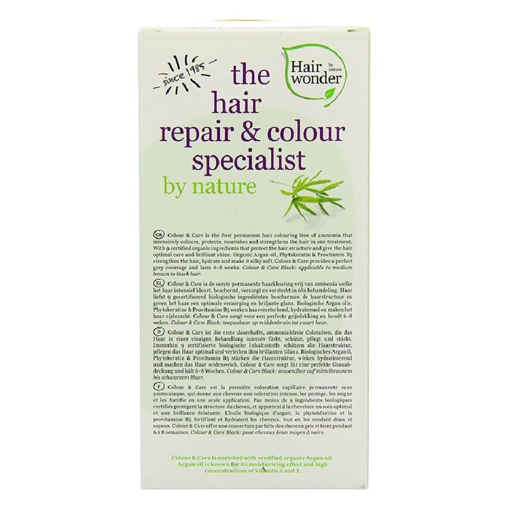 HAIR WONDER Colour & Care Organic #4 Medium Brown (For Beautiful And Glamorous Colour, Healthy, Strong And Silky Soft Hair) 100ml