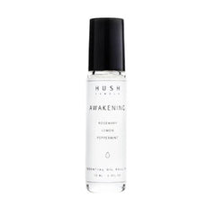 HUSH CANDLE Awakening Packset consists Peppermint Orange Candle 113g + 10ml Awakening Roll-on + 50ml Awakening Room Spray