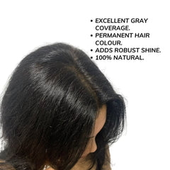 SVA Raatrani Plant-Based Hair Dye Kit - Jet Black Shade 200g
