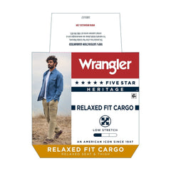 Wrangler Men's and Big Men's Relaxed Fit Cargo Pants With Stretch